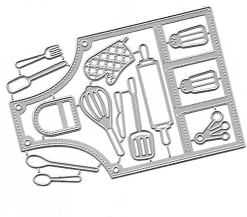 Silver kitchen apron metal - kitchen,